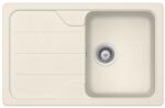 SCHOCK Formhaus D-100S Cristalite Vanilla gránit mosogatótálca, szifonnal, vanilia, beépíthető (6426980541892)