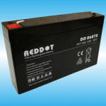 RedDot DD06070 6V 7Ah gondozásmentes AGM akkumulátor (AQDD6/7.0)