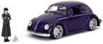 Simba Toys Wednesday autó 1972 VW Beetle 1: 24 és Wednesday figura