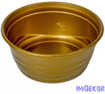  Műanyag kerek tál hullám mintás D19cm M8, 5cm - Arany