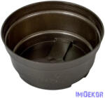  Műanyag tál kerek Y aljú D15cm M6, 5cm - Grafit