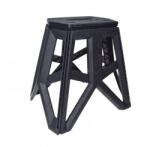 WMX Scaun tip taburet, pliabil, culoare negru (AA2598) - mxenduro