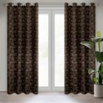Takoy Draperie MARIGOLD din țesătură blackout cu imprimeu al frunzelor aurii de nufăr de 140 x 250 cm