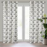 Takoy Draperie MELISA din catifea moale, decorată cu imprimeu al frunzelor de castan 140 x 250 cm