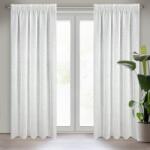 Takoy Draperie KELSI cu legătură naturală în stil eco de 140 x 270 cm