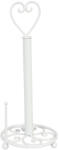 Clayre & Eef Suport rola hartie bucatarie, fier alb Ø 18x39 cm (W40361W)