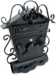 Damech Cutie postala, cu loc pentru ziar, elemente forjate, negru, format C4, 52.5x15.5x53 cm, Damech (SD3TON)