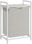 LEOBERT Raft baie cu cos de rufe, Artool, placa raft MDF, cadru otel, cu compartiment rufe, alb, 50x33x72 cm (2287_1) - edanco