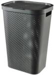 Curver Cos rufe, 2 manere, capac, plastic, antracit, 60 L, 44x35x60 cm, Infinity Recycled, Curver (2211414) - edanco