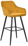 Esmeralda Stílusos bárszék Esmeralda mustársárga bársony