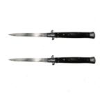 Depox Set 2 Bricege automate, Italian Blade, Stiletto, otel inoxidabil, 33 cm, husa inclusa (G115 + G115)