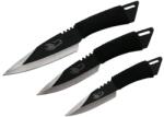 Depox Set 3 cutite de aruncat DEPOX®, Scorpion King, 24.5 cm, negru, husa inclusa (G51)