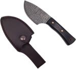 Depox Cutit de vanatoare DEPOX®, Tribal Chief, 20 cm, otel inoxidabil, negru, teaca piele ecologica (H157)