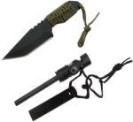 Depox Cutit de vanatoare DEPOX®, Jungle Guard, negru, 17.5 cm, teaca inclusa (G75)