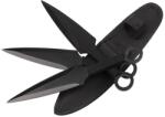 Depox Set 3 cutite de aruncat DEPOX®, Giant Kunai, 23 cm, negru, husa inclusa (I49)