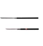 DEPOX Pachet doua sabii de vanatoare, Shaolin Master, negru, teaca inclusa (G96 + G97)