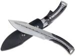 Depox Cutit de vanatoare DEPOX®, Comando Friend, 33 cm, otel inoxidabil, argintiu, teaca piele inclusa (I5)