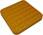 DEPOX Jucarie antistres, Pop it, silicon, patrat, 12.5 cm, galben (F71)