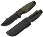 Depox Cutit de drumetie DEPOX®, Adventure Touring, otel inoxidabil, 16.5 cm, negru, teaca inclusa (I62)