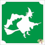  5x5 cm-es Csillámtetoválás sablon - Boszorkány 55 - mkbazar