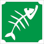  5x5 cm-es Csillámtetoválás sablon - Hal 196