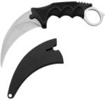 Depox Cutit de vanatoare DEPOX®, Claw Assault, 19 cm, argintiu, teaca inclusa (C130-1)