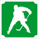  5x5 cm-es Csillámtetoválás sablon - Jégkorongos 155