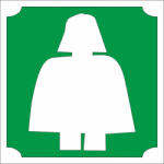  5x5 cm-es Csillám tetoválás sablon - Lego Darth Vader 338