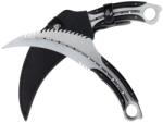 Depox Cutit karambit DEPOX®, Comando Specialist, otel inoxidabil, 33 cm, argintiu, teaca inclusa (H161)