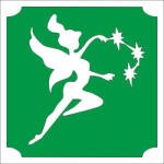  5x5 cm-es Csillámtetoválás sablon - Tündér 150