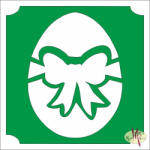  5x5 cm-es Csillámtetoválás sablon - Húsvéti tojás 445