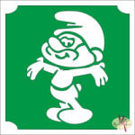  5x5 cm-es Csillámtetoválás sablon - Törpapa 221 - mkbazar