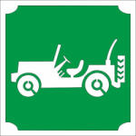  5x5 cm-es Csillám tetoválás sablon - Jeep 393