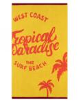 Zwoltex TROPICAL Strandtörölköző (100cm x 160cm) - Sárga