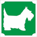  5x5 cm-es Csillámtetoválás sablon - Kutya 332