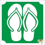  Mk Body Deco Csillámtetoválás sablon 5x5 cm-es - Beach papucs 276 - mkbazar