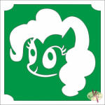  5x5 cm-es Csillámtetoválás sablon - Én kicsi Pónim 264