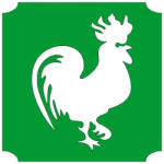  5x5 cm-es Csillámtetoválás sablon - Kakas 227