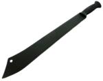 DEPOX Maceta de vanatoare DEPOX®, Survival Heir, 58 cm, otel inoxidabil, negru, teaca inclusa (A172-2)