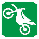  5x5 cm-es Csillámtetoválás - Krossz motor sablon 307