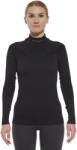 BRUBECK EXTREME MERINO Női merinó gyapjú aláöltözet felső - Fekete - t-active