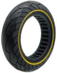 DSX Anvelopa trotineta electrica plina, fara camera, dimensiune 8.5 x 2A, culoare negru cu dunga galbena, O045 (O045)