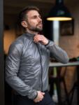 ATTIQ REFLEX ULTRALIGHT Férfi kerékpáros víz- és szélálló kabát - Szürke