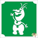  5x5 cm-es Csillámtetoválás sablon - Olaf 162 - mkbazar