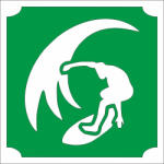  5x5 cm-es Csillámtetoválás sablon - Szörf 399