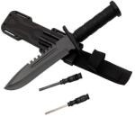Depox Cutit de vanatoare DEPOX®, Jungle Specialist, 31 cm, negru, teaca inclusa (I23)