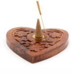  Fa Füstölő tartó Szív, kúphoz és pálcához