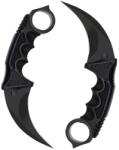 Depox Set doua cutite karambit, 19 cm, negru, teaca inclusa (C132 + C132)