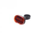 WMX Stop spate bicicleta, 3 led-uri, montare pe tija sa, 2 x AAA (AWR1308B)