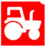  4x4cm Csillámtetoválás sablon 18 Traktor